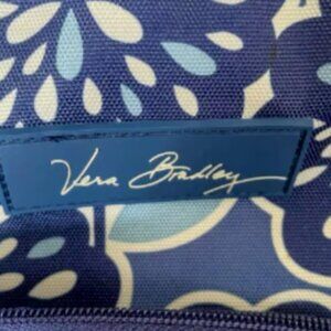 Vera Bradley Bag or Tote - Blue Floral "Petal Splash" Pattern